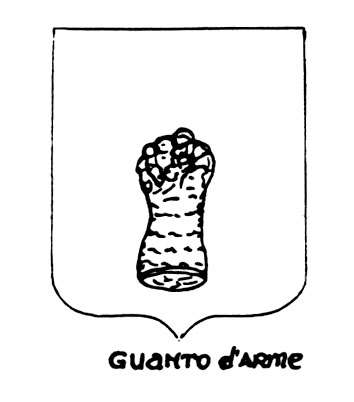 Bild des heraldischen Begriffs: Guanto d'arme